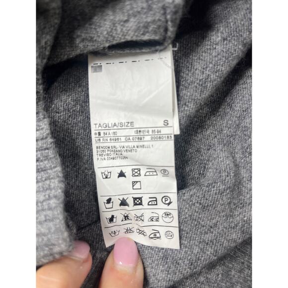 Stile Benetton Wool Gray Turtleneck Dress Size Small - Picture 7 of 8